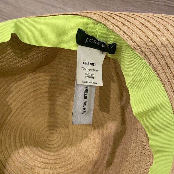 J Crew Straw Wide Brim Sun Hat - Picture 3 of 3